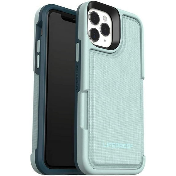 LifeProof FLiP Carrying Case (Flip) Apple iPhone 11 Pro Smartphone, Water Lily (Light Blue/Green)