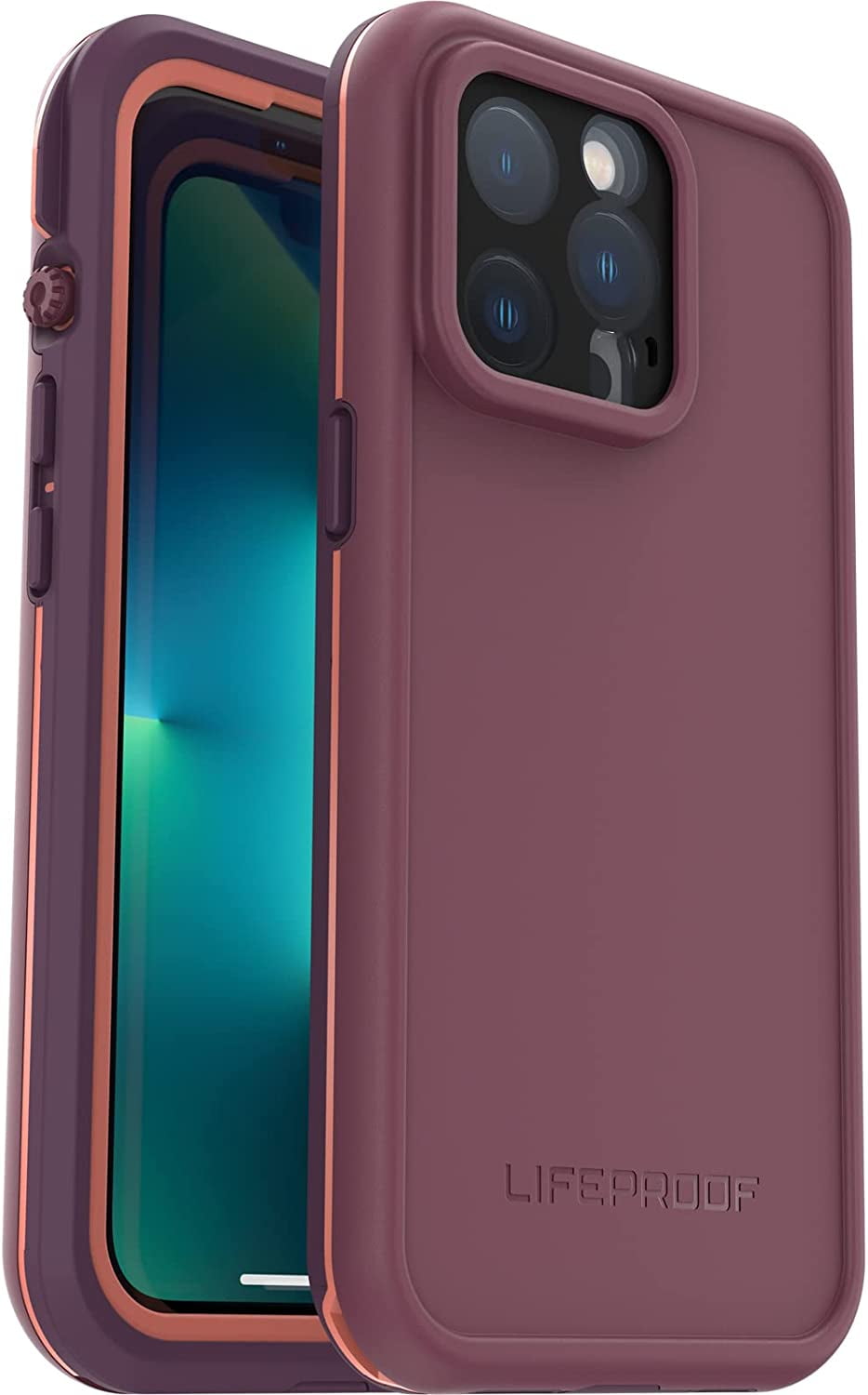 LifeProof FRĒ Compatible with Magsafe SERIES Waterproof Case for iPhone 13 Pro (ONLY) - RESOURCEFUL PURPLE