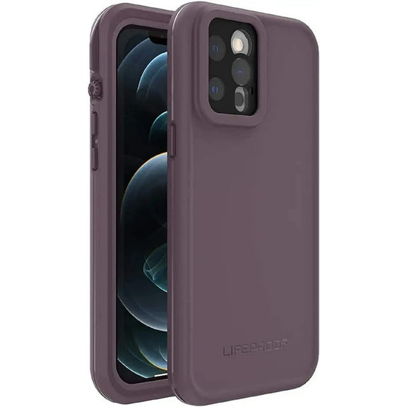 LifeProof FR Series Waterproof Case for iPhone 12 Pro Max Only - Non-Retail Packaging - Ocean Violet Berry Conserve/Dusty Lavender