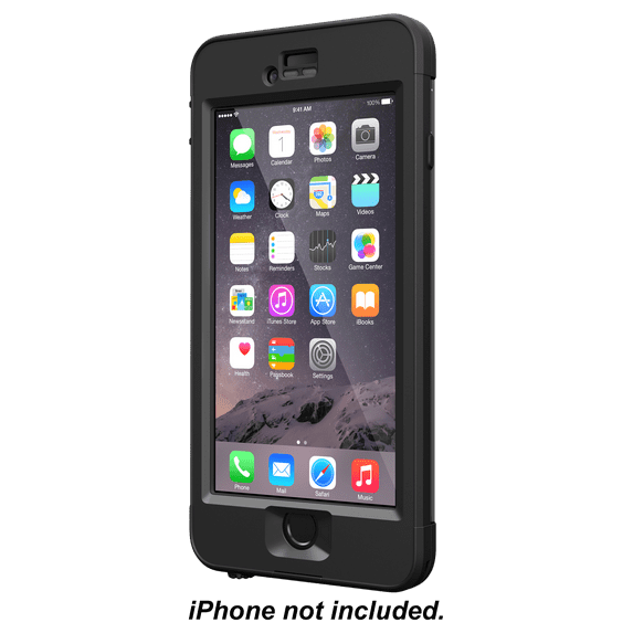 LifeProof NüüD Apple iPhone 6 Plus - Protective waterproof case for cell phone - black, smoke - for Apple iPhone 6 Plus