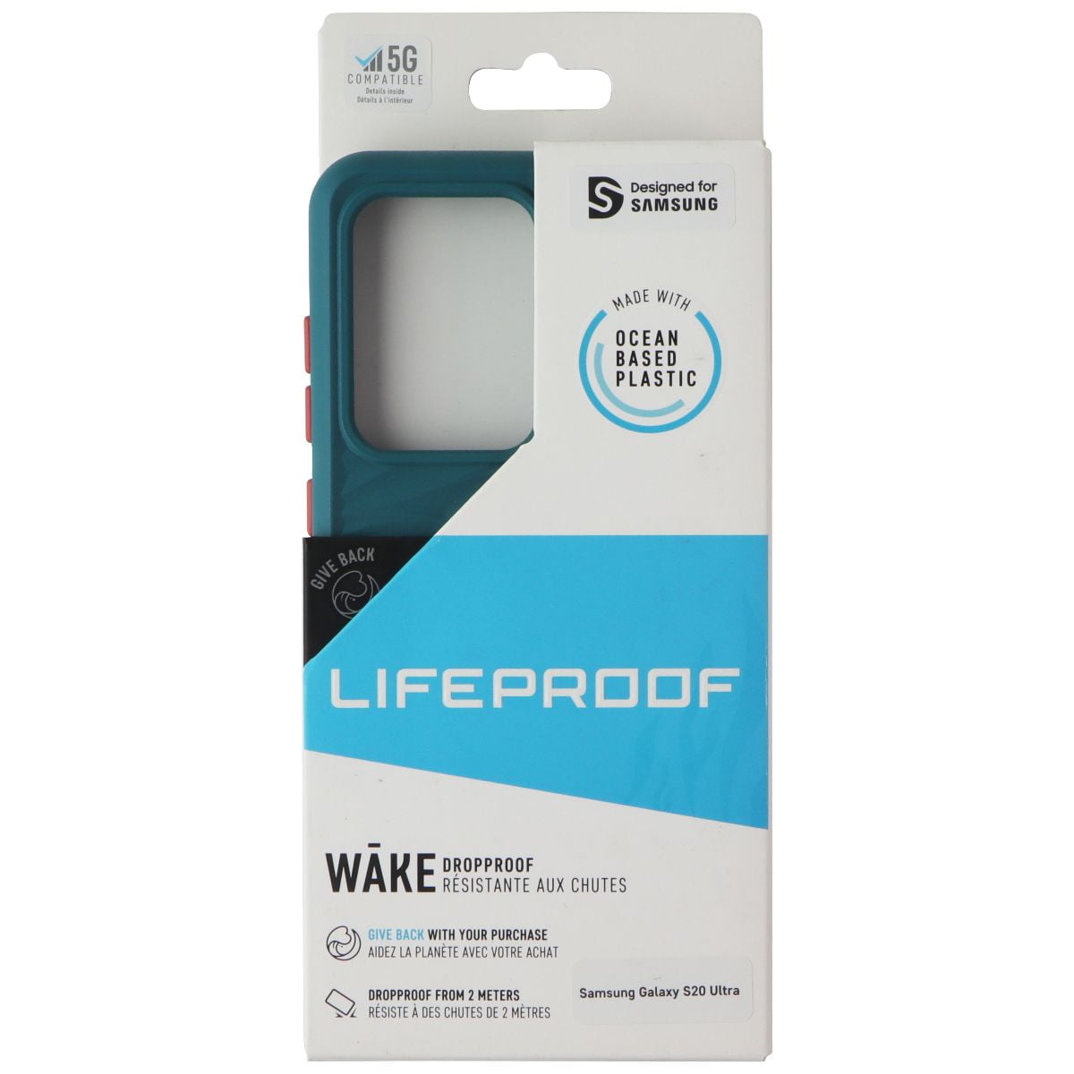 Ocean-Based Recycled Plastic Green Protective Cover for Galaxy S20