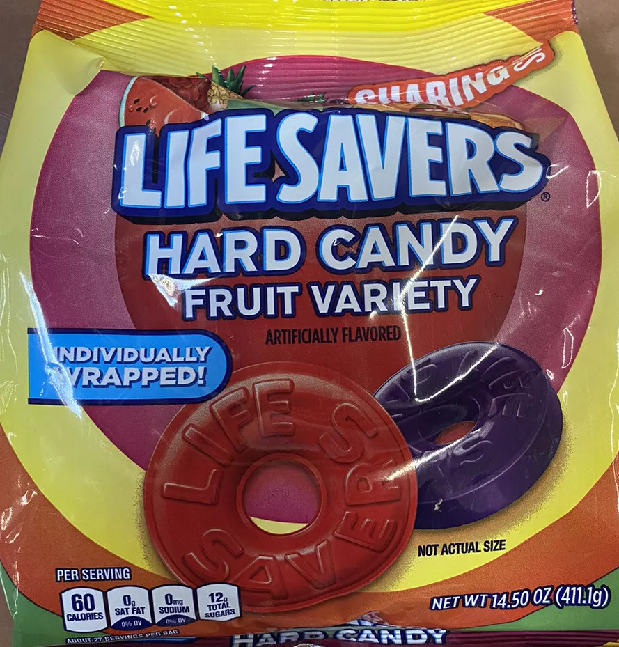 LifeSavers FRUIT VARIETY Breath Mints Bulk Hard Candy Candies 14.5 oz Bag
