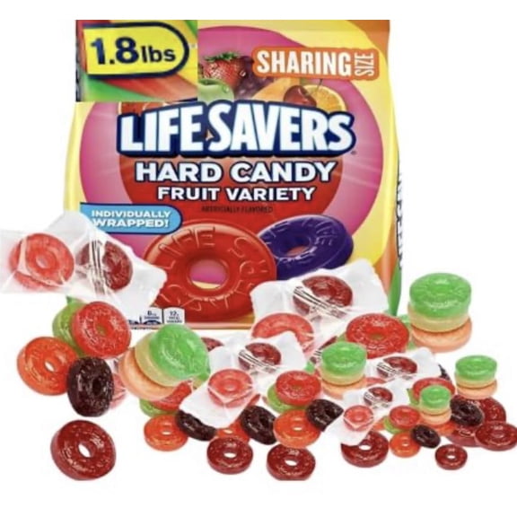 LifeSavers Hard Candy, Assorted, Individually Wrapped,