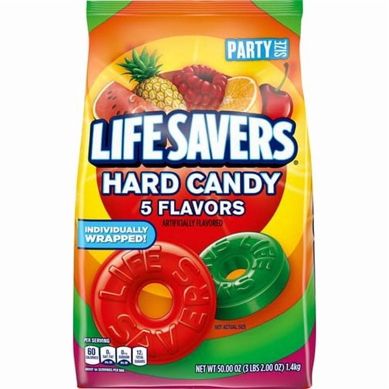 LifeSavers Hard Candy, Original Five Flavors, 50 Oz Bag (Pack of 2)