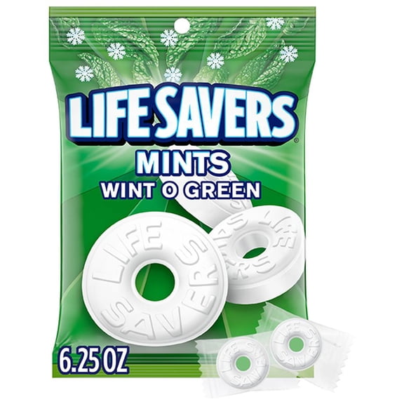 LifeSavers Mints Candy Wint O Green, 6.25 oz Pack of 2