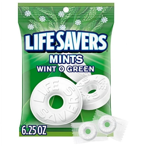 LifeSavers Mints Candy Wint O Green 6.25 oz Pack of 2