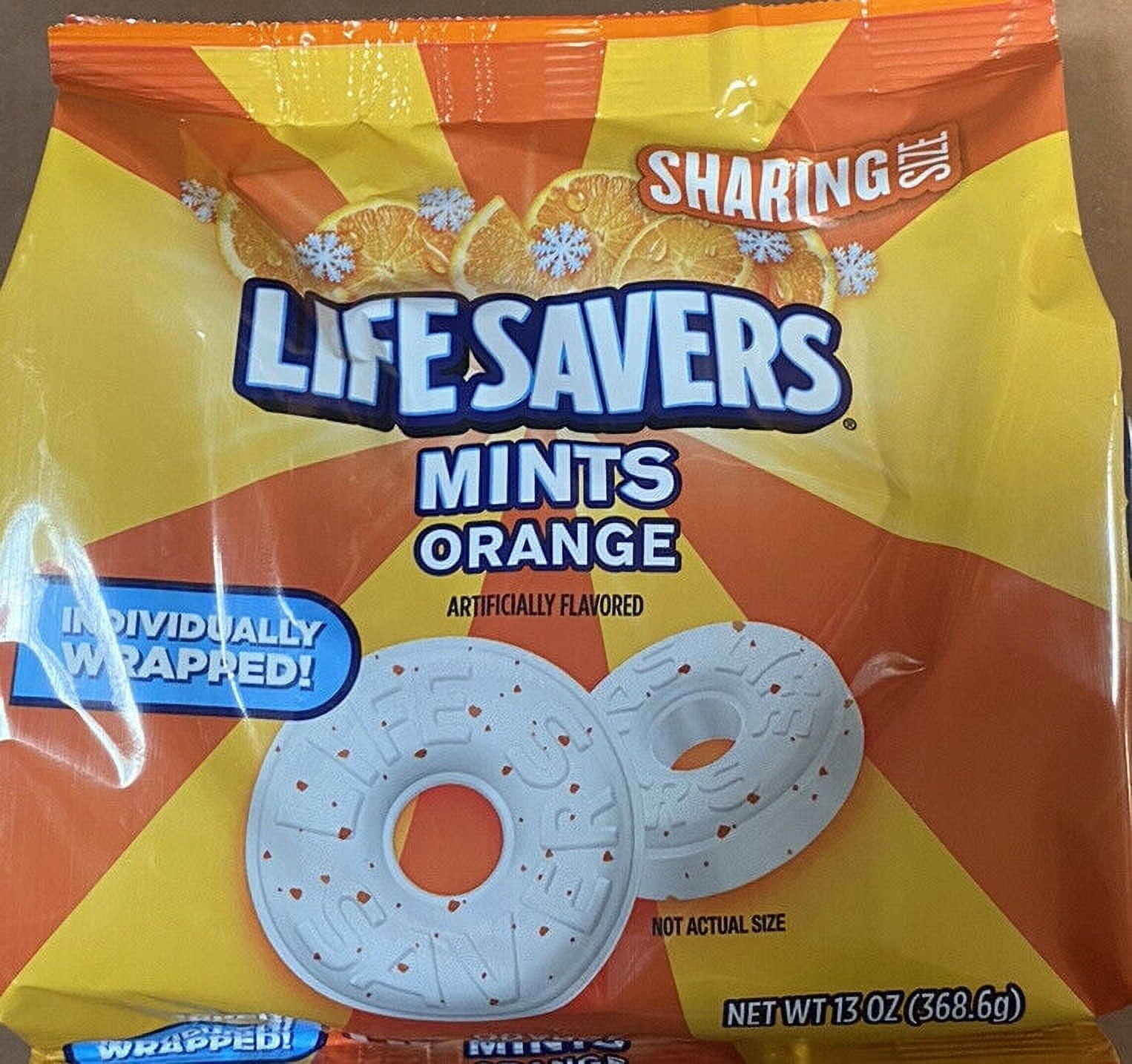 LifeSavers ORANGE Breath Mints Bulk Hard Candy Candies 13 oz Bag