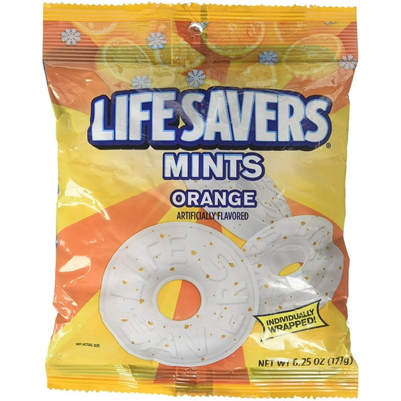 LifeSavers Orange Mints 6.25oz Bag - 2 Pack