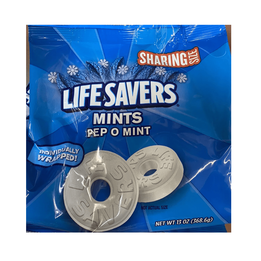 LifeSavers PEP O MINT Breath Mints Bulk Hard Candy Candies 13 oz Bag