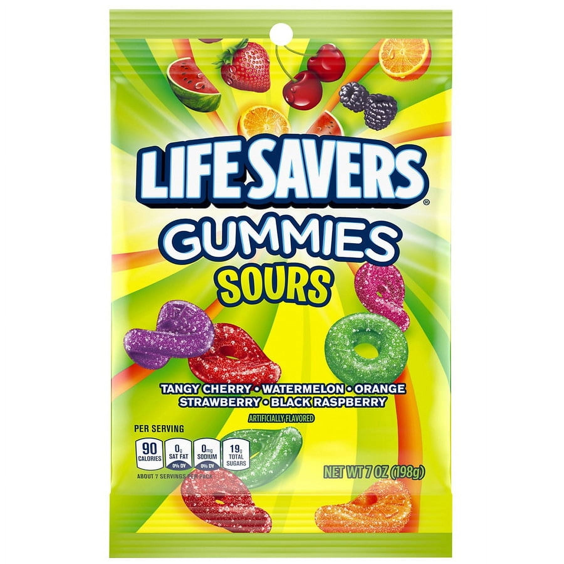 LifeSavers Sour Gummy Candy 5 Flavors Sours 7.0 oz