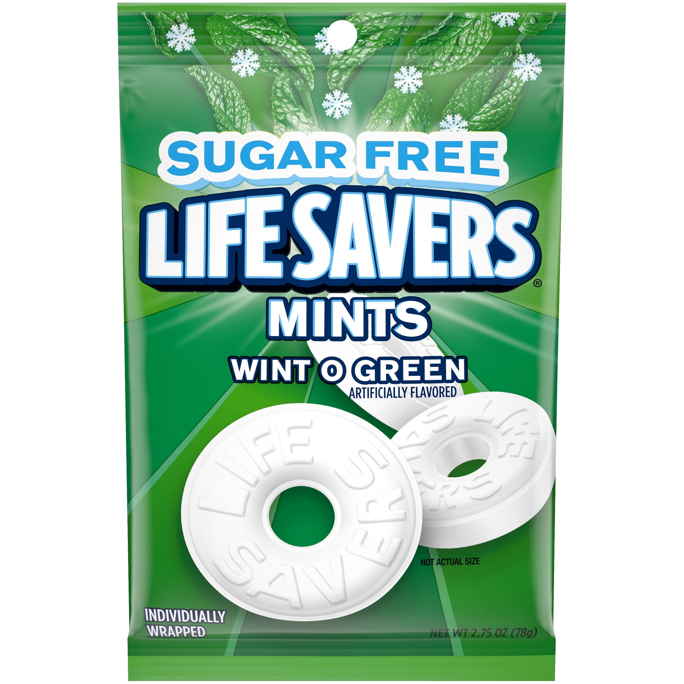 Life Savers Sugar Free Mints, Wint O Green, 2.75 oz, Pack of 2 ...