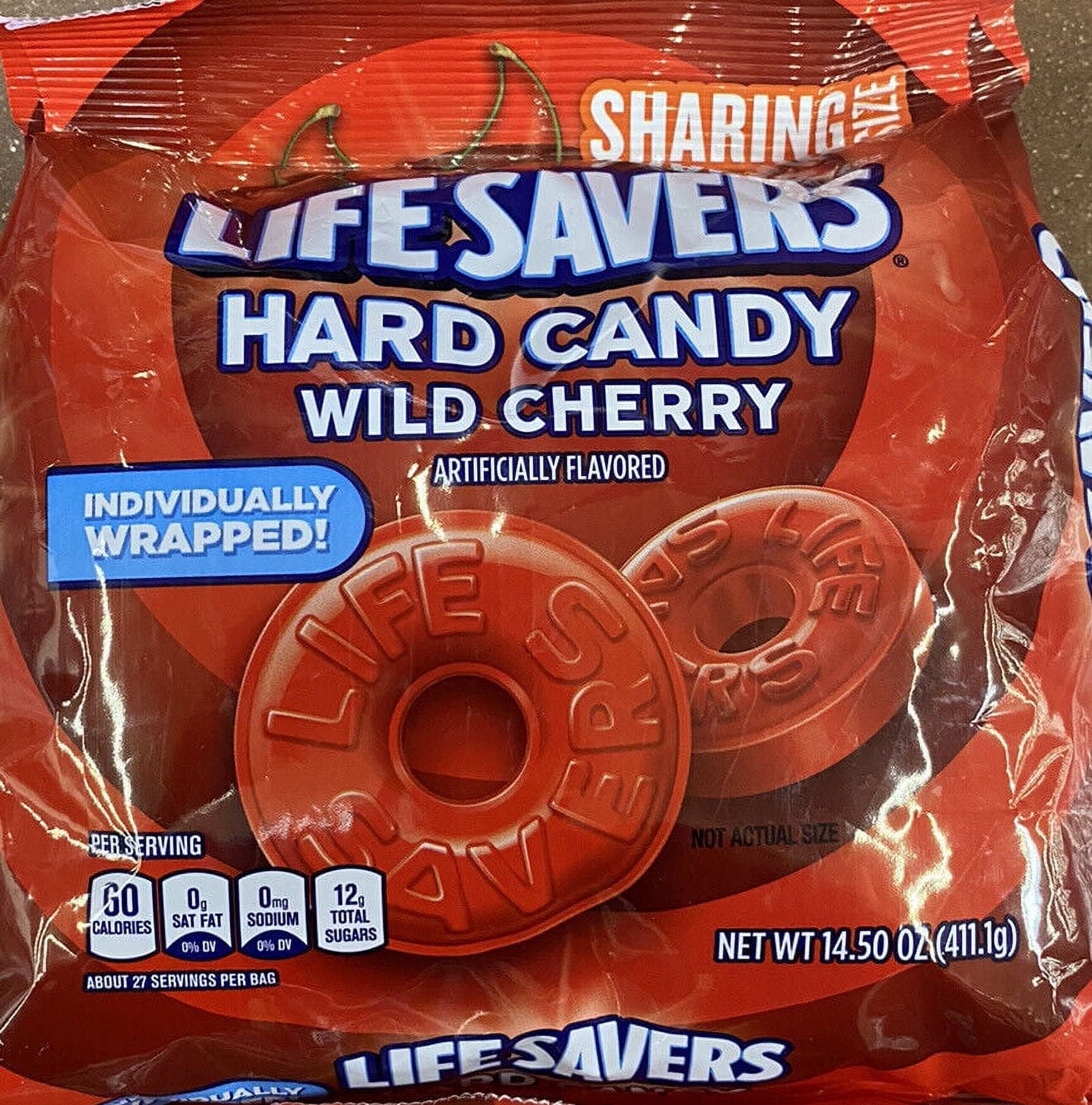 LifeSavers WILD CHERRY Breath Mints Bulk Hard Candy Candies 14.5 oz Bag
