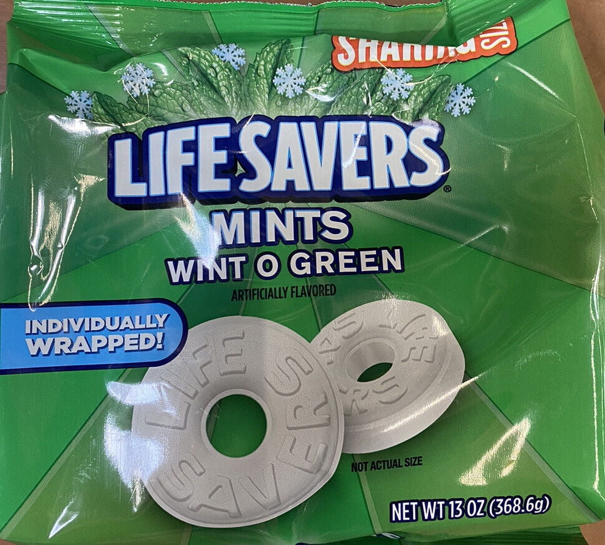 LifeSavers WINT O GREEN Breath Mints Bulk Hard Candy Candies 13 oz Bag