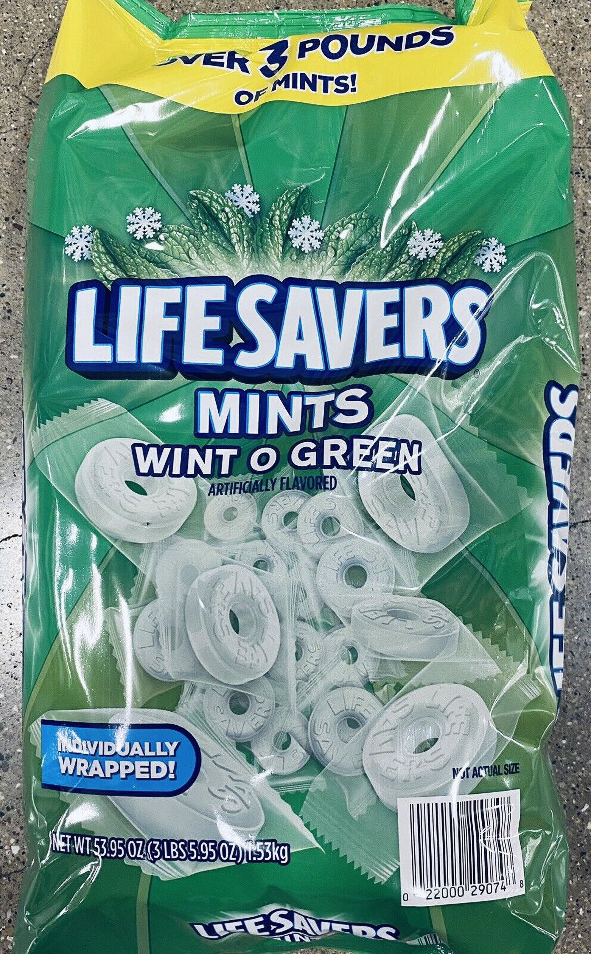 LifeSavers Wint O Green Breath Mints Bulk Hard Candy Candies 53.95 oz