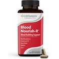 thumbnail image 1 of LifeSeasons Blood Nourish-R - Iron Deficiency Supplement - Supports Anemia, Fatigue, Paleness & Dizziness - No Constipation - Blood Building - Iron, Alfalfa, Raspberry & Vitamin B-12-60 Capsules, 1 of 9