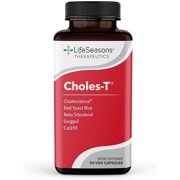 LifeSeasons Choles-T - Cholesterol Support Supplement - Red Yeast Rice, CoQ10, Guggul & Phytosterols - 90 Capsules