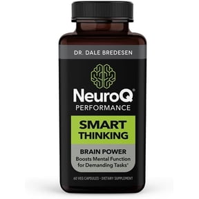LifeSeasons NeuroQ - Smart Thinking Supplement Pills - Brain Power + Mental Focus Booster - Memory & Attention - Bacognize Bacopa, Cognizin Citicoline & Coffee Extract - 60 Capsules