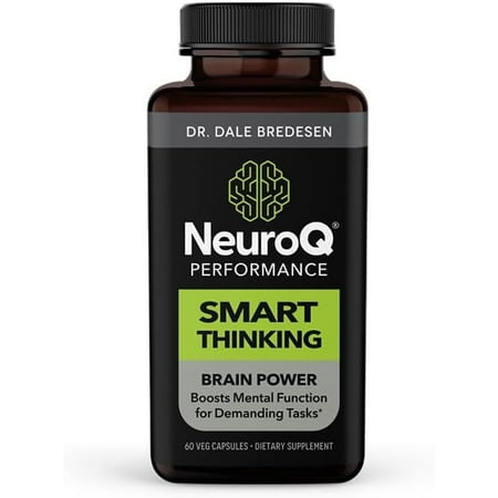 LifeSeasons NeuroQ - Smart Thinking Supplement Pills - Brain Power + Mental Focus Booster - Memory & Attention - Bacognize Bacopa, Cognizin Citicoline & Coffee Extract - 60 Capsules