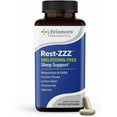 thumbnail image 1 of LifeSeasons Rest-ZZZ Melatonin Free - Sleep Support Supplement - Calms Nervous System - Eases Restlessness & Nerve-Related Sleeplessness - Magnesium GABA & Chamomile - 60 Capsules, 1 of 5