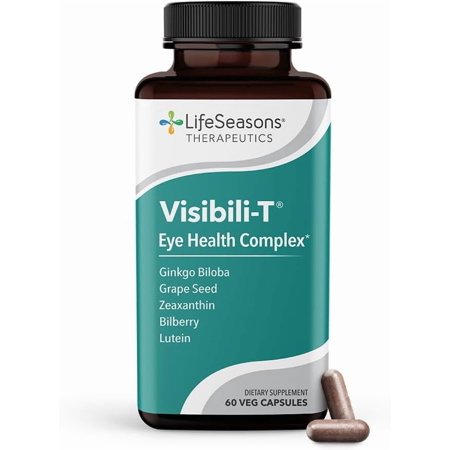 Lifeseasons Visibili-T - Vitamin Supplement for Eye Health & Vision Support - Carrot Root, Chromium, Bilberry, Ginkgo Biloba, Grape Seed Extract, Lutein & Zeaxanthin - 60 Capsules