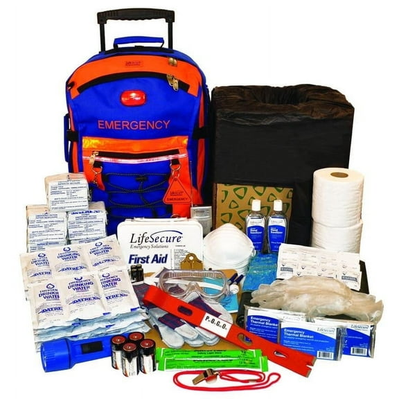 LifeSecure SecurEvac 5-Person 3-Day Evacuation and Shelter-In-Place Survival Kit, 31 lbs