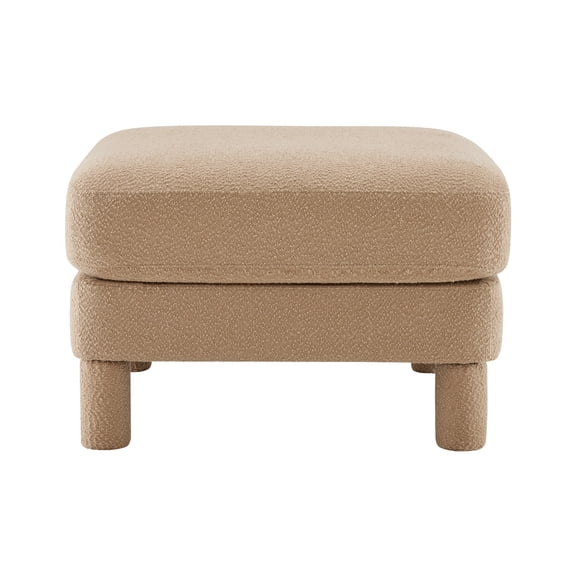 LifeSky 300 lbs Weight Capacity Ottoman for Family Movie Night and Living Room: Sturdy Support with Spring Coil Frame - 31.5 Inch Square Footrest Stool - No Assembly Needed