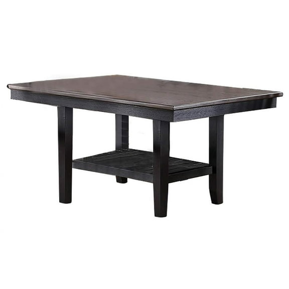 LifeSky Dining Table with Storage Shelf for Small Apartment Families: Clean Clutter in 15 Seconds - After-Work Dinner Rush - Rubber Wood Construction