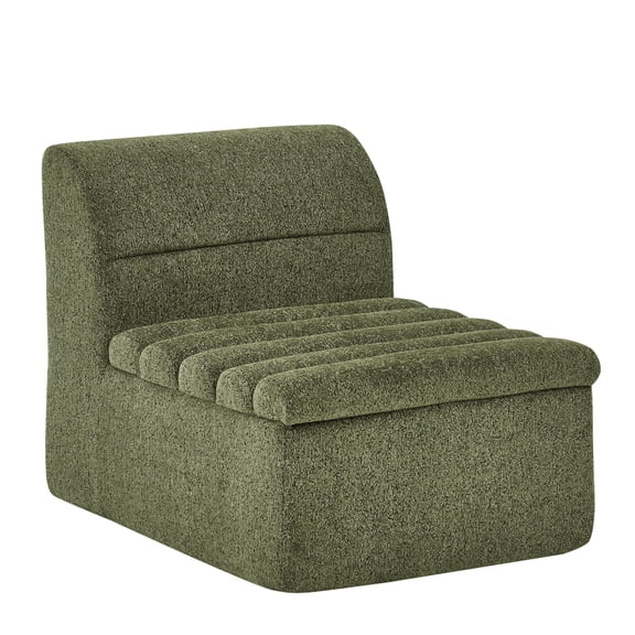 LifeSky Modular Single Sofa Seat for Apartments and Renters: No Assembly Needed, Sit in 3 Seconds - 72H Recovery After Moving Day - Soft Chenille Couch