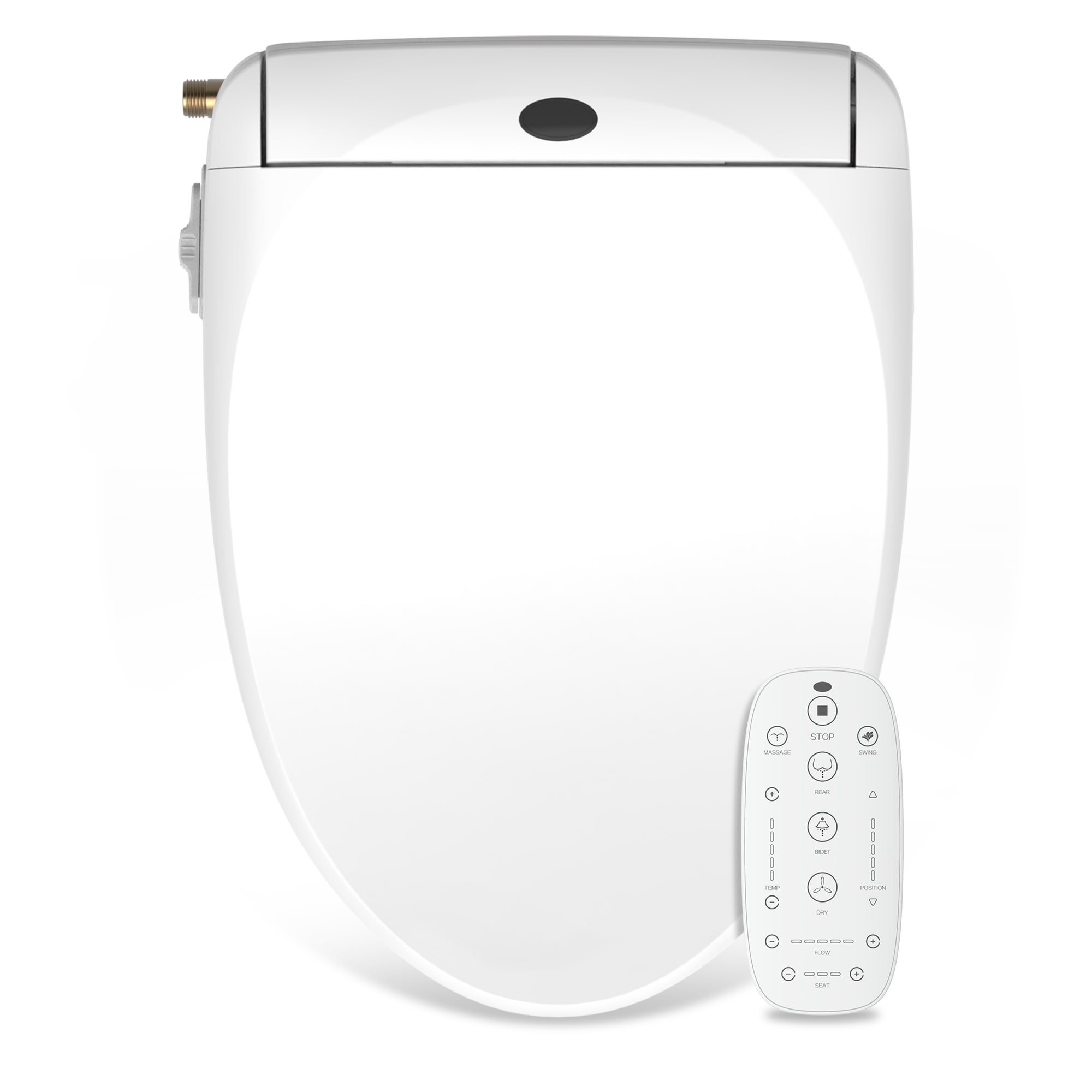 LifeSky Smart Toilet Seat Heated Elongated Bidet Toilet Seat with Remote Control Electric