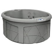 LifeSmart 4-Person 13-Jet Plug & Play Round Hot Tub with Thermal Cover, Taupe