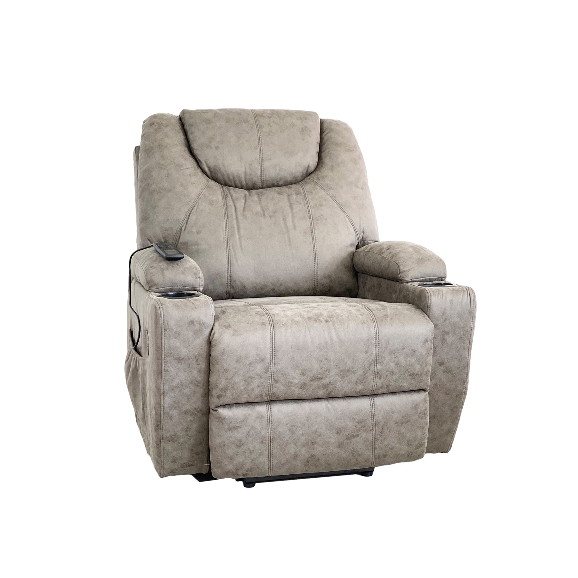 LifeSmart Power Lift & Recline Massage Chair w/Heating & Cup Holders