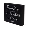 thumbnail image 1 of LifeSong Milestones 10x10 Shadow Box Sprinkles Are For Cupcakes (Black), 1 of 3
