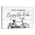 thumbnail image 1 of LifeSong Milestones 24x36 Enjoy The Ride Canvas Wall Art (White), 1 of 3