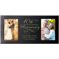 thumbnail image 1 of LifeSong Milestones 40th Wedding Anniversary Tabletop Picture Frame Gift Holds 2 4x6 Photos, Black, 1 of 6