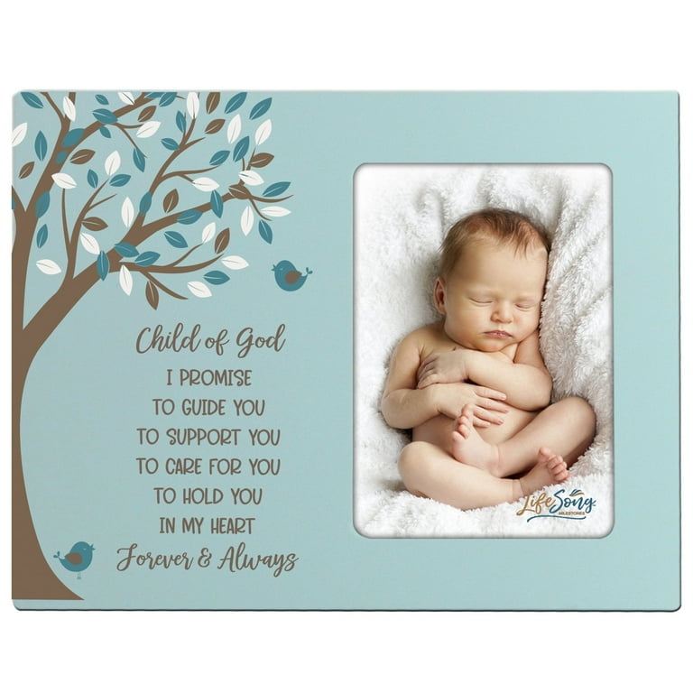 LifeSong Milestones Baptism Baby Dedication Wood Tabletop