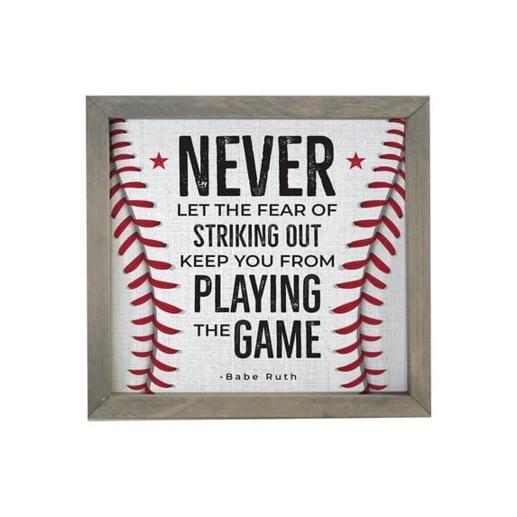LifeSong Milestones Baseball Sports Theme Shadow Box for Boys Room Décor