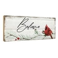 thumbnail image 1 of LifeSong Milestones Cardinal Believe Tabletop Sign for Christmas Decorations, 1 of 7
