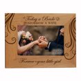 thumbnail image 1 of LifeSong Milestones Customized Engraved Horizontal Wedding Picture Frame - Today a bride…, 1 of 1