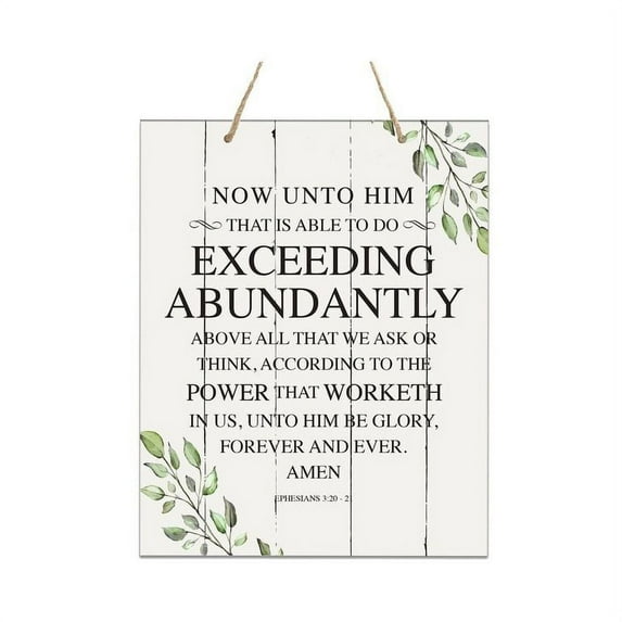 LifeSong Milestones Distressed Wall Sign Now Unto Him