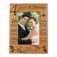 thumbnail image 1 of LifeSong Milestones Engraved 4th Anniversary Tabletop Picture Frame Holds 4x6 Photo for Bedroom Decor, 1 of 8