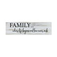 thumbnail image 1 of LifeSong Milestones Inspirational Modern Wooden Wall Hanging Family Plaque 22.5x6 - Where Life Begins, 1 of 8