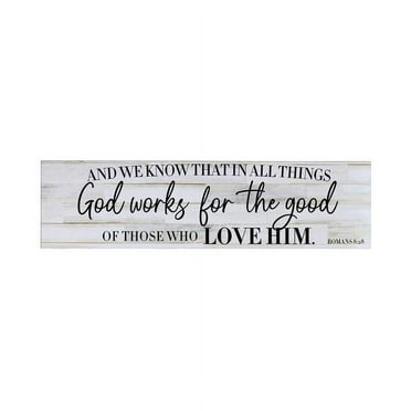 LifeSong Milestones Inspirational Modern Wooden Wall Hanging Plaque 10x40 - And We Know That