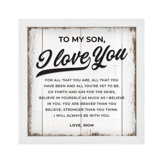 LifeSong Milestones Inspirational Signs Shadow Box for Living Room Décor
