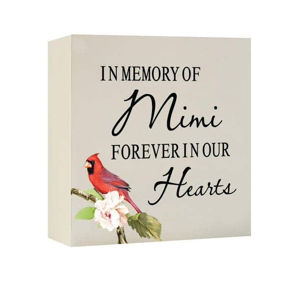 LifeSong Milestones Memorial Ivory Shadow Box Urns for Cremation Ashes - In Memory Of Mimi