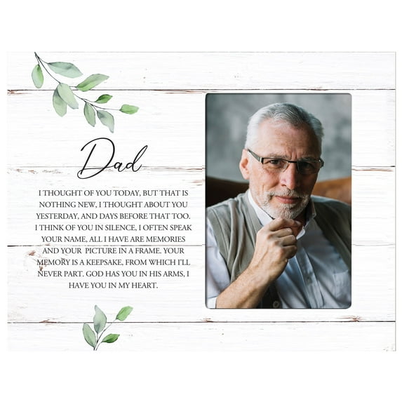 LifeSong Milestones Memorial Picture Frame for Sympathy Gifts - Dad I thought Of You