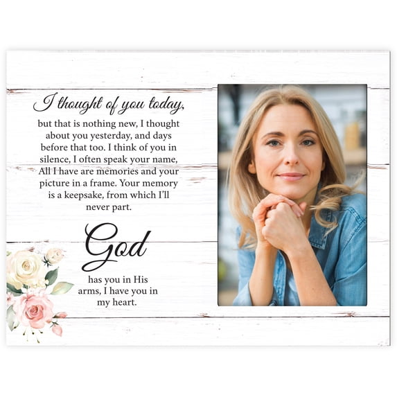 LifeSong Milestones Memorial Picture Frame for Sympathy Gifts - I Thought Of You