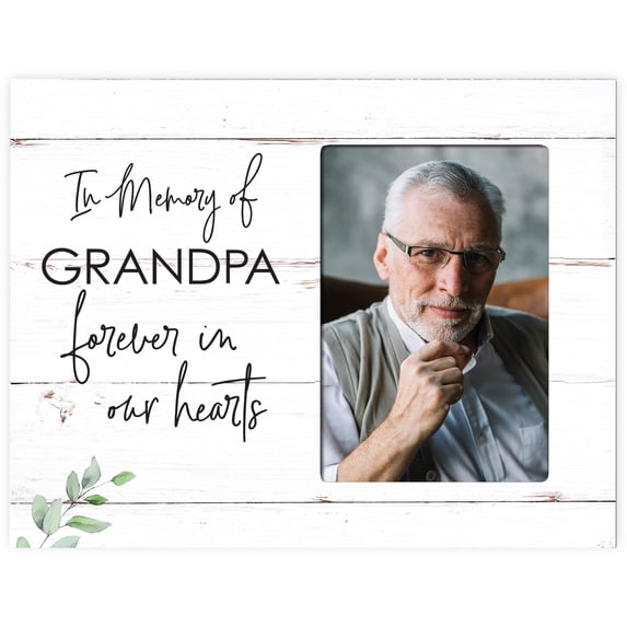 LifeSong Milestones Memorial Picture Frame for Sympathy Gifts - In Memory Of Grandpa