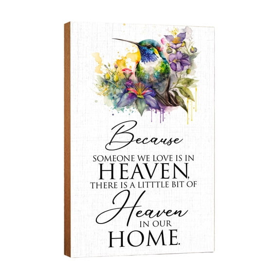 LifeSong Milestones Memorial Wall Decor with Humming Bird Design for Bereavement Gifts - Someone We Love