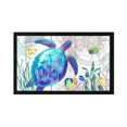 thumbnail image 1 of LifeSong Milestones Modern Decorative Turtle Art Canvas Framed Shadow Box - 12x18, 1 of 8