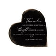 thumbnail image 1 of LifeSong Milestones Modern Sympathy Gifts Heart Block Sign Decor (Black Distressed), 1 of 5